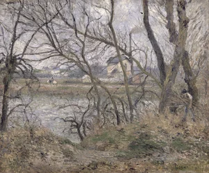 Die Ufer der Oise, nahe Pontoise, bewölktes Wetter, 1878